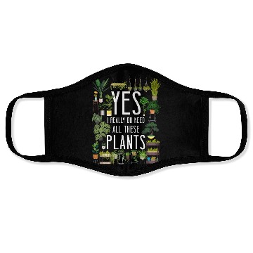 Discover Plant Lover Gardening Yes, I Face Masks
