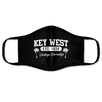 Discover KEY-WEST ESTABLISHED 1828 VINTAGE PARADISE Face Masks