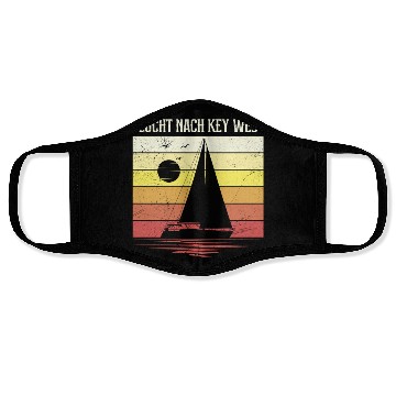 Discover Florida ESCAPE TO KEY-WEST Sailing Florida Face Masks