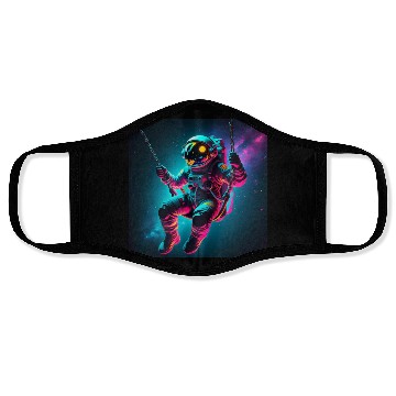 Discover Swinging in space sh Face Masks