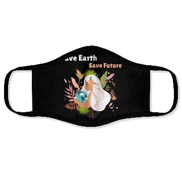 Discover Save Earth Save Future Face Masks