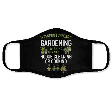 Discover Plant Lover Gardening Weekend Face Masks