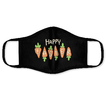 Discover Happy Easter Cute Carrot Face Masks