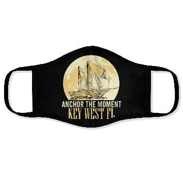 Discover Florida ANCHOR THE MOMENT KEY-WEST, FL Face Masks