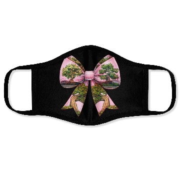 Discover Coquette Bow Bonsai Japanese Zen Mothers Day Face Masks