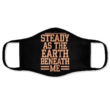 Discover Steady As The Earth Beneath Me Taurus Zodiac Face Masks