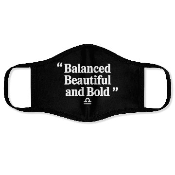 Discover Balanced Beautiful Bold Libra Character Zodiac Face Masks