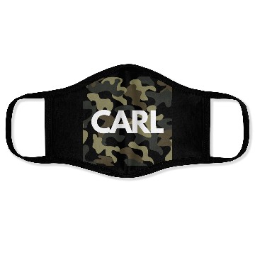 Discover Carl Name Face Masks for Men Good Quality Camouflage