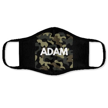 Discover Adam Name Face Masks Men Good Quality Camouflage