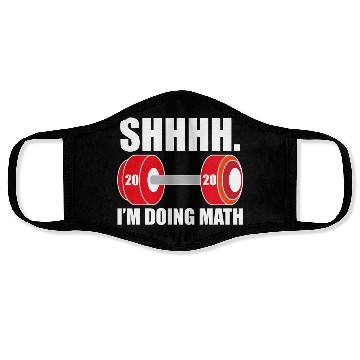 Discover SHHH I'm doing math! Face Masks