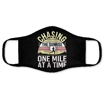 Discover Sunrise Runner Early Morning Fitness Dawn Running Face Masks
