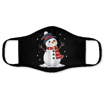 Discover Happy Snowman Face Masks