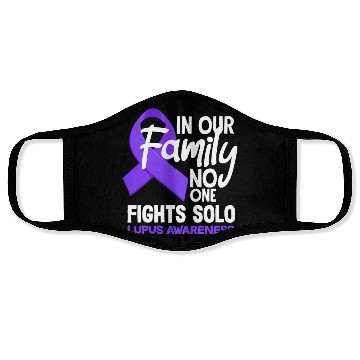 Discover In Our Family No One Fights Solo Lupus Awareness Face Masks