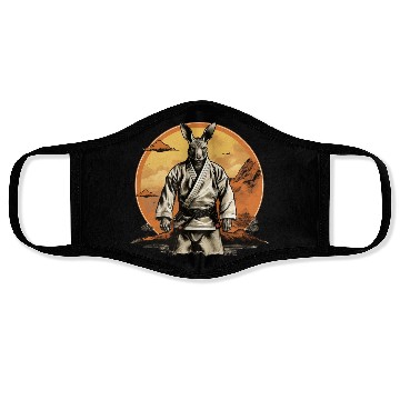 Discover Jiu Jitsu/Judo/Karate Fighter Kangaroo Face Masks