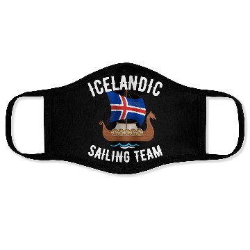 Discover Icelandic Sailing Team Funny Viking Face Masks