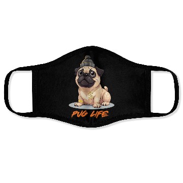 Discover Pug Life Face Masks