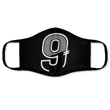 Discover Number 9 Sports Jersey 9th birthday Face Masks