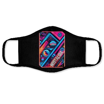 Discover Neon Nostalgia - Vintage vibes Face Masks