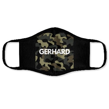 Discover Gerhard Name Face Masks Men Good Quality Camouflage