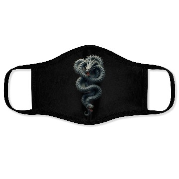 Discover Abyssal Serpent Designs Face Masks