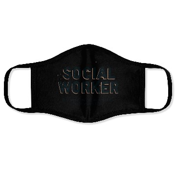 Discover Social worker, because miracle worker isn't a job Face Masks