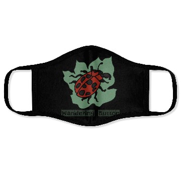 Discover Minimalist Bug Chilling on a Leaf | Funny Face Masks