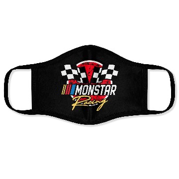 Discover monstar racing barbed wire Face Masks