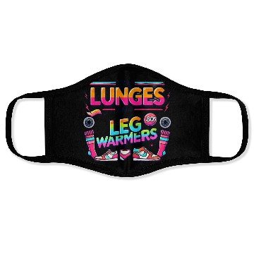 Discover Lunges And Leg Warmers 80s Aerobics Face Masks