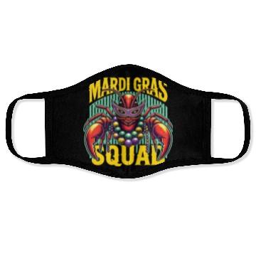 Discover Mardi Gras Crayfish Squad Celebration Face Masks