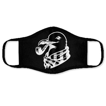 Discover Pipe-diving Seafarer Seagull As A Coastal Motif Face Masks
