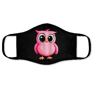 Discover Adorable pink owl Face Masks