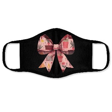 Discover Coquette Bow Gardening Gardener Plants Pattern Face Masks