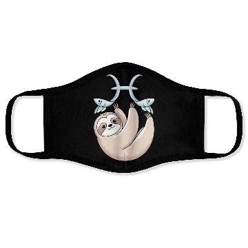 Discover Pisces Zodiac Sloth Embracing Your Cosmic Calm Face Masks