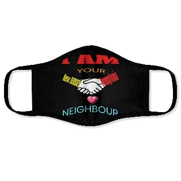 Discover I AM YOUR NEIGHOUR NEW JERSEY AND PENNSYLVANIA Face Masks