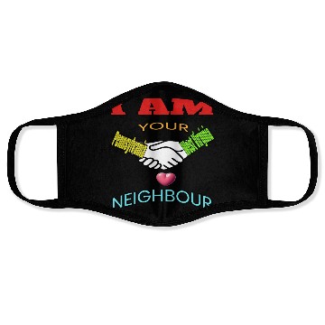 Discover I AM YOUR NEIGHOUR PENNSYLVANIA AND WEST VIRGINIA Face Masks