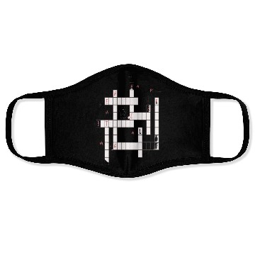 Discover Preppy Crossword Face Masks – Stylish & Fun Word Puzzl