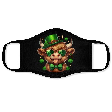 Discover St Patricks Day Face Masks - Irish Lucky cow
