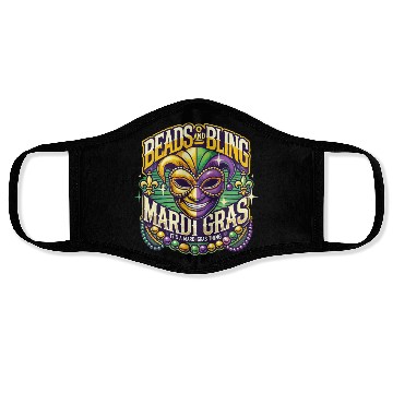 Discover Beads And Bling Mardi Gras Mask Extravaganza Face Masks