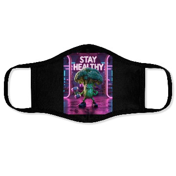 Discover Broccoli Gym Workout STAY HEALTHY Face Masks