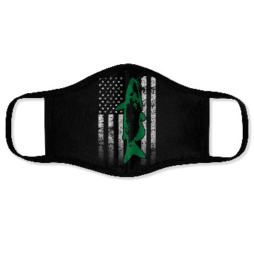 Discover American Flag Fish Face Masks