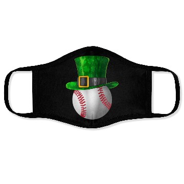 Discover Baseball St Patricks Day Lucky Baseball Player Face Masks