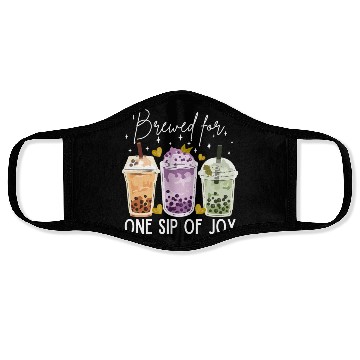 Discover Boba tea lover Face Masks