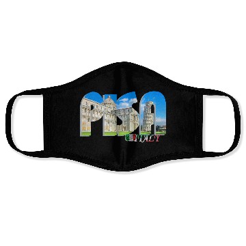 Discover Pisa Tuscany Italy Face Masks