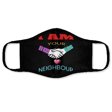 Discover I AM YOUR NEIGHOUR NEW MEXICO AND OKLAHOMA Face Masks
