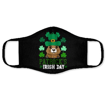 Discover Patrick's day , irish day , capybara Face Masks