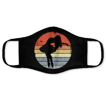 Discover Vintage Ballet Girl Drawing Face Masks