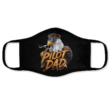 Discover Pilot Dad Eagle Aviator Pride with Majestic Face Masks