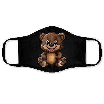 Discover Little brown bear Face Masks