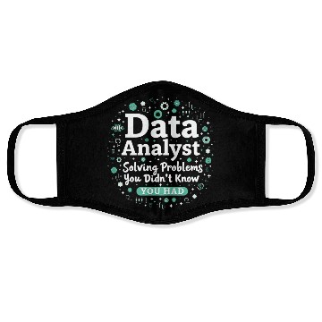Discover Data Analyst Big Data Specialist Business Face Masks