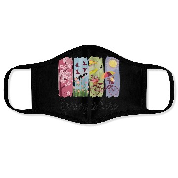 Discover Spring Magic – Flowers, Bicycle & Nature Face Masks